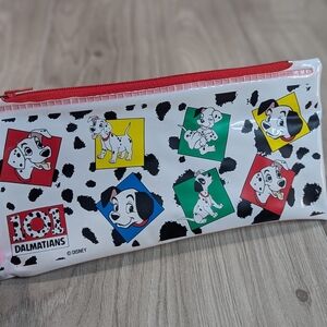 Disney 101 Dalmatians Pencil Pouch Zipper Case Vintage 90s